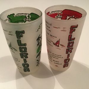 Vintage Florida Glass Tumblers